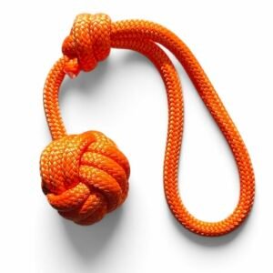 Jouet Perdita en corde, orange, résistant